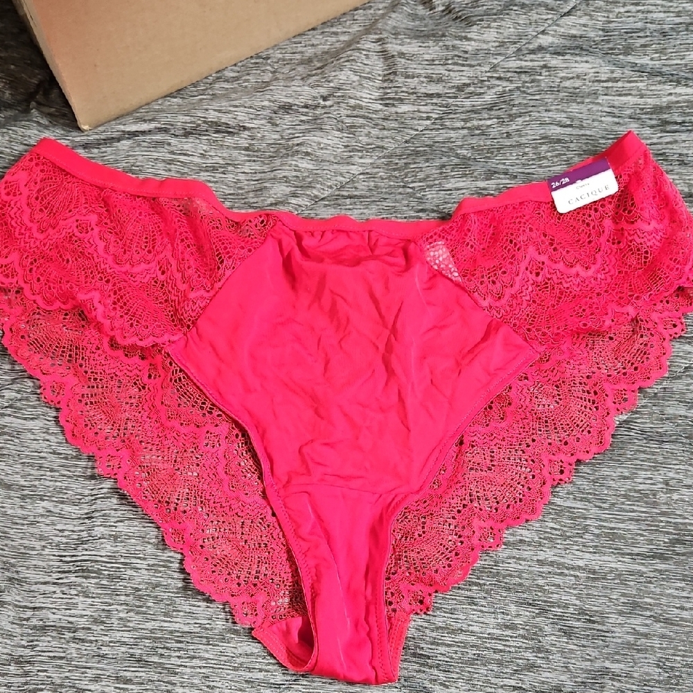 Cacique Cheeky Red Lace Panties